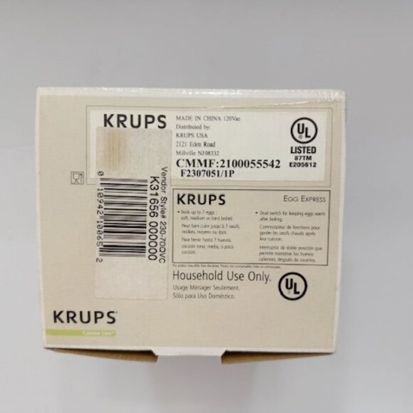 Krups Egg Express Electric Egg Cooker F2307051 New in Box - Picture 5 of 6